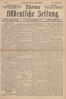 Thorner Ostdeutsche Zeitung. Jg.29, № 57 (8 März 1902) + dod.