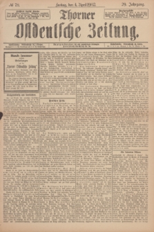 Thorner Ostdeutsche Zeitung. Jg.29, № 78 (4 April 1902) + dod.