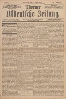 Thorner Ostdeutsche Zeitung. Jg.29, № 94 (23 April 1902) + dod.
