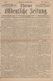 Thorner Ostdeutsche Zeitung. Jg.29, № 113 (16 Mai 1902) + dod.