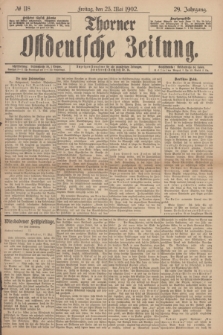 Thorner Ostdeutsche Zeitung. Jg.29, № 118 (23 Mai 1902) + dod.