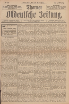 Thorner Ostdeutsche Zeitung. Jg.29, № 119 (24 Mai 1902) + dod.