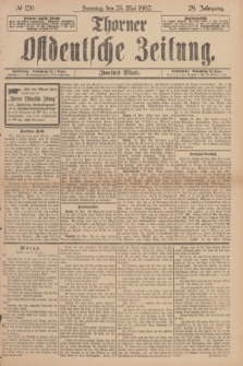 Thorner Ostdeutsche Zeitung. Jg.29, № 120 (25 Mai 1902) - Zweites Blatt + dod.