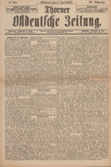 Thorner Ostdeutsche Zeitung. Jg.29, № 134 (11 Juni 1902) + dod.