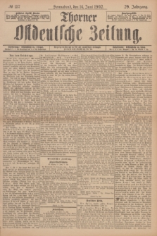 Thorner Ostdeutsche Zeitung. Jg.29, № 137 (14 Juni 1902) + dod.