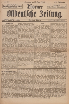 Thorner Ostdeutsche Zeitung. Jg.29, № 138 (15 Juni 1902) - Zweites Blatt + dod.