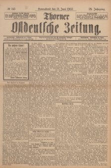 Thorner Ostdeutsche Zeitung. Jg.29, № 143 (21 Juni 1902) + dod.
