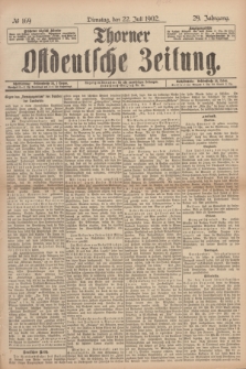 Thorner Ostdeutsche Zeitung. Jg.29, № 169 (22 Juli 1902) + dod.