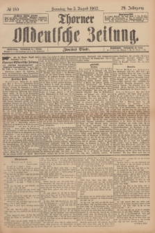Thorner Ostdeutsche Zeitung. Jg.29, № 180 (3 August 1902) - Zweites Blatt + dod.