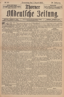 Thorner Ostdeutsche Zeitung. Jg.29, № 183 (7 August 1902) + dod.
