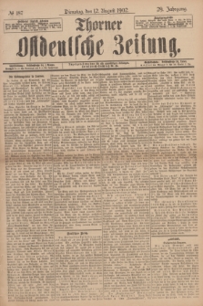 Thorner Ostdeutsche Zeitung. Jg.29, № 187 (12 August 1902) + dod.