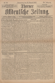 Thorner Ostdeutsche Zeitung. Jg.29, № 201 (28 August 1902) + dod.