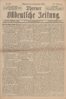 Thorner Ostdeutsche Zeitung. Jg.29, № 206 (3 September 1902) + dod.