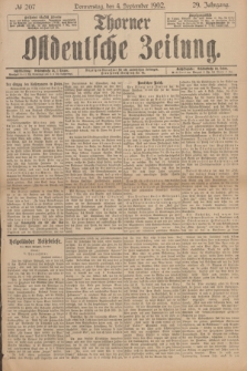 Thorner Ostdeutsche Zeitung. Jg.29, № 207 (4 September 1902) + dod.