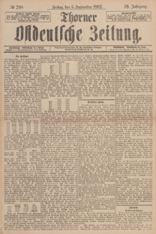 Thorner Ostdeutsche Zeitung. Jg.29, № 208 (5 September 1902) + dod.