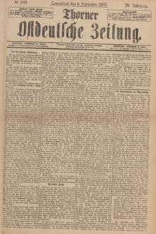 Thorner Ostdeutsche Zeitung. Jg.29, № 209 (6 September 1902) + dod.