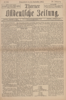Thorner Ostdeutsche Zeitung. Jg.29, № 215 (13 September 1902) + dod.