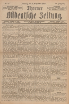 Thorner Ostdeutsche Zeitung. Jg.29, № 217 (16 September 1902) + dod.