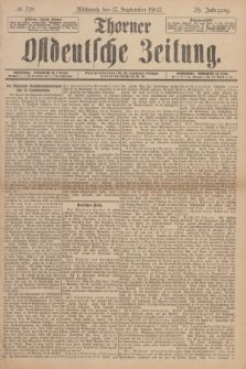 Thorner Ostdeutsche Zeitung. Jg.29, № 218 (17 September 1902) + dod.