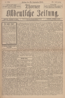 Thorner Ostdeutsche Zeitung. Jg.29, № 226 (26 September 1902) + dod.