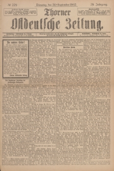 Thorner Ostdeutsche Zeitung. Jg.29, № 229 (30 September 1902) + dod.