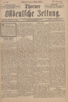 Thorner Ostdeutsche Zeitung. Jg.29, № 230 (1 Oktober 1902) + dod.