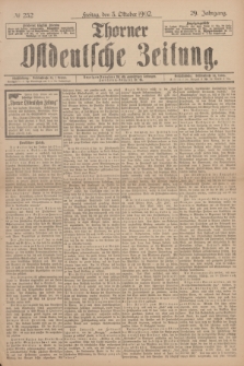 Thorner Ostdeutsche Zeitung. Jg.29, № 232 (3 Oktober 1902) + dod.