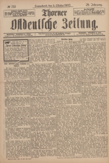 Thorner Ostdeutsche Zeitung. Jg.29, № 233 (4 Oktober 1902) + dod.