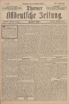 Thorner Ostdeutsche Zeitung. Jg.29, № 234 (5 Oktober 1902) - Zweites Blatt + dod.