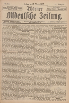 Thorner Ostdeutsche Zeitung. Jg.29, № 244 (17 Oktober 1902) + dod.