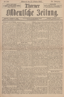 Thorner Ostdeutsche Zeitung. Jg.29, № 248 (22 Oktober 1902) + dod.