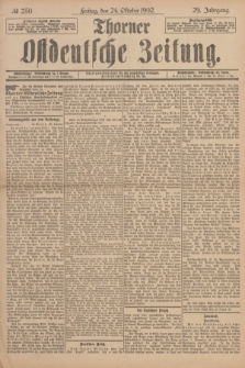 Thorner Ostdeutsche Zeitung. Jg.29, № 250 (24 Oktober 1902) + dod.