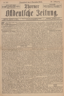 Thorner Ostdeutsche Zeitung. Jg.29, № 257 (1 November 1902) + dod.