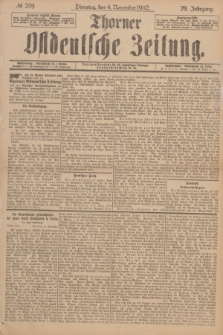 Thorner Ostdeutsche Zeitung. Jg.29, № 259 (4 November 1902) + dod.