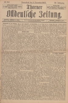 Thorner Ostdeutsche Zeitung. Jg.29, № 263 (8 November 1902) + dod.