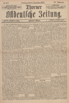Thorner Ostdeutsche Zeitung. Jg.29, № 264 (9 November 1902) - Zweites Blatt + dod.