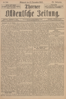 Thorner Ostdeutsche Zeitung. Jg.29, № 266 (12 November 1902) + dod.