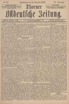 Thorner Ostdeutsche Zeitung. Jg.29, № 267 (13 November 1902) + dod.