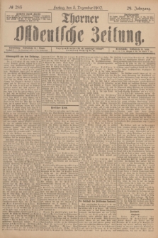 Thorner Ostdeutsche Zeitung. Jg.29, № 285 (5 Dezember 1902) + dod.