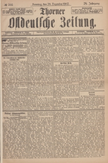 Thorner Ostdeutsche Zeitung. Jg.29, № 303 (28 Dezember 1902) + dod.