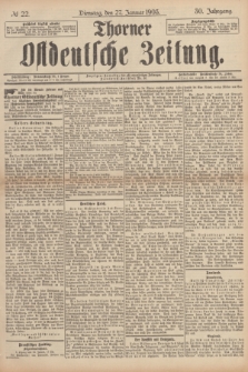 Thorner Ostdeutsche Zeitung. Jg.30, № 22 (27 Januar 1903) + dod.