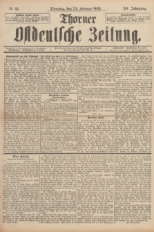 Thorner Ostdeutsche Zeitung. Jg.30, № 46 (24 Februar 1903) + dod.