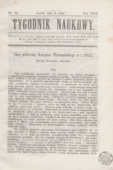 Tygodnik Naukowy. 1865, nr 14 (3 maja)