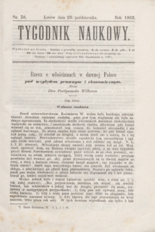 Tygodnik Naukowy. 1865, nr 38 (25 października)