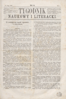 Tygodnik Naukowy i Literacki. R.1, nr 6 (10 lutego 1866)