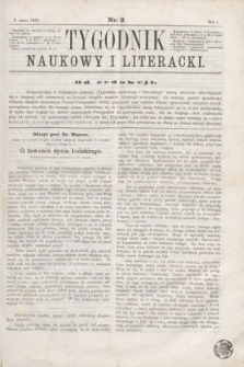 Tygodnik Naukowy i Literacki. R.1, nr 9 (3 marca 1866)
