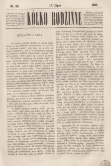 Kółko Rodzinne. 1860, nr 20 (17 lipca)