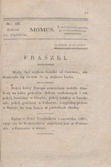 Momus. T.1, nr 3 (17 czerwca 1820)