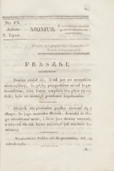 Momus. T.1, nr 6 (8 lipca 1820)