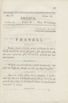 Momus. T.2, nr 5 (23 września 1820)